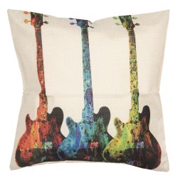 Poszewka Ozdobna z Gitarami