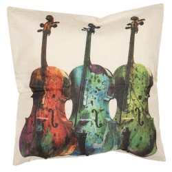 Poszewka Ozdobna ze Skrzypcami