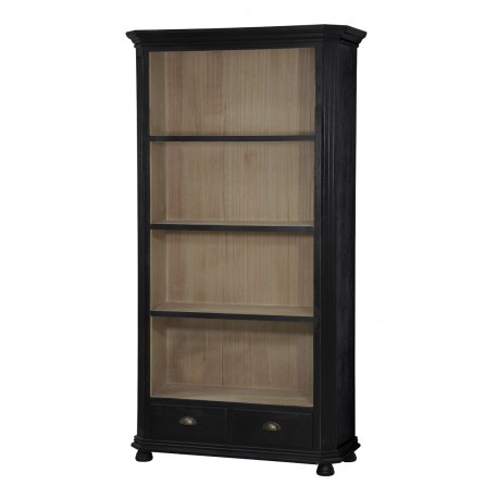 Czarny Regał Cesena w Stylu Prowansalskim