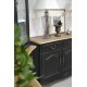 Komoda Sorrento w Stylu Prowansalskim Czarna