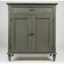 Komoda Avola w Stylu Prowansalskim Szarozielona
