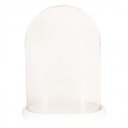 Biała Taca ze Szklanym Kloszem