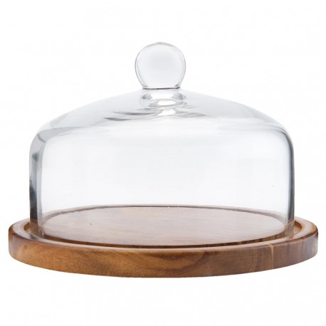 Drewniana Tacka z Kloszem B