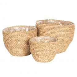 Plecione Kosze Na Kwiaty 3szt. C