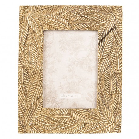 Złota Ramka Na Zdjęcia z Liśćmi C