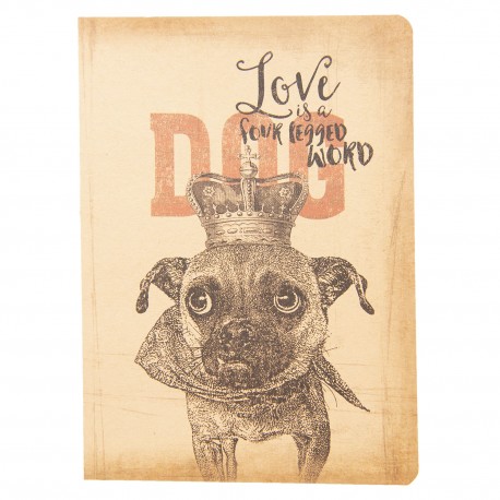 Notes Ozdobny w Stylu Retro z Psami A