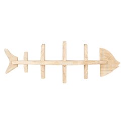 Wooden shelf fish