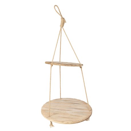 Hanging wooden shelf