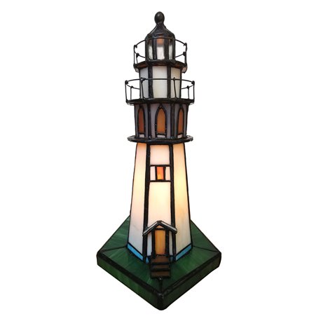 Table lamp Tiffany lighthouse