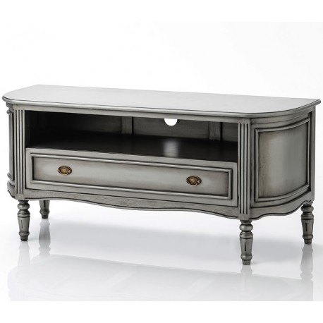 Komoda RTV w Stylu Francuskim Luis Ciemnoszara