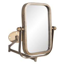 Rotating mirror with wall mount black