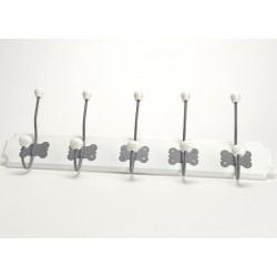 Wieszak w Stylu Prowansalskim Biały A