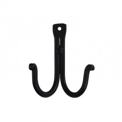 Wieszaki Ścienne Chic Antique Metalowe Grafitowe Podwójne