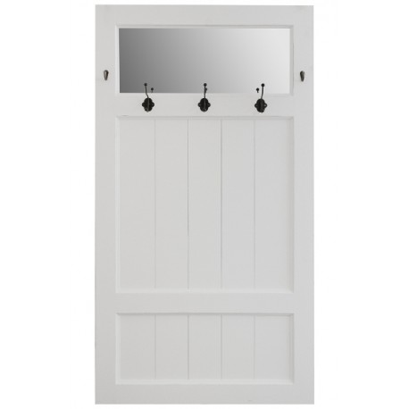 Wieszaki z Lustrem Do Przedpokoju Biała Riviera