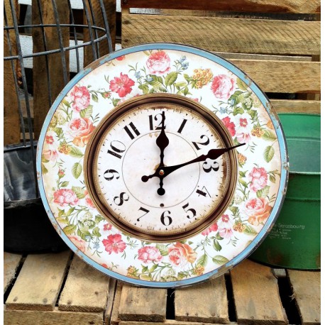 Retro Zegar Róże