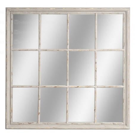 Lustra Belldeco od zawsze zaskakują swoim designem, lustro okno Grigio dodatkowo zaskakuje postarzaną ramą.