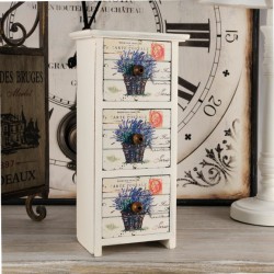 Szafka w Stylu Prowansalskim z Lawendą