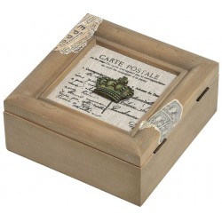 Drewniane Puzderko Belldeco z Koroną