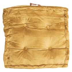 Poduszka Na Krzesło Pikowana Żółta Clayre & Eef