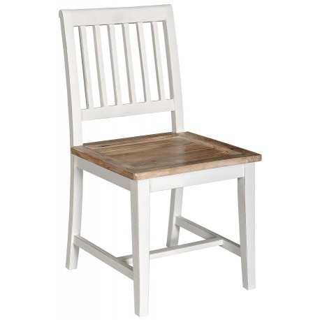 krzesło biało brązowe