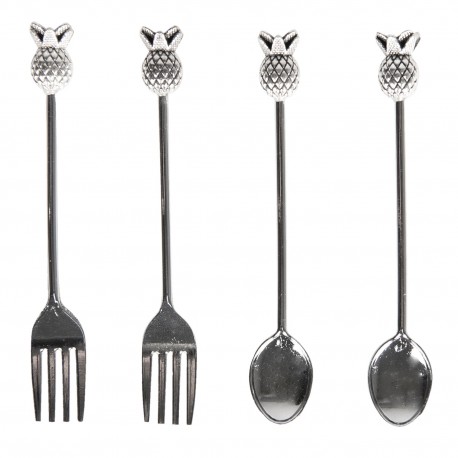 Sztućce Deserowe z Ananasami Clayre & Eef