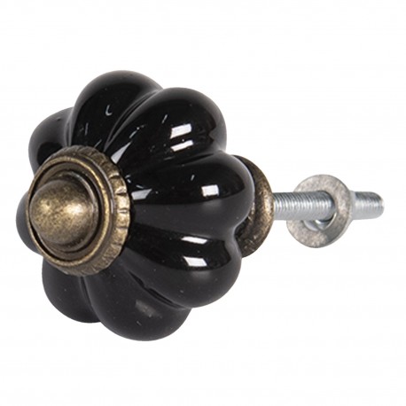 Gałki Do Mebli Ozdobne Czarne A Clayre & Eef