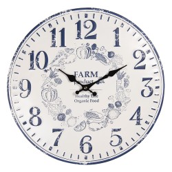 Zegar w Stylu Hampton Srebrny