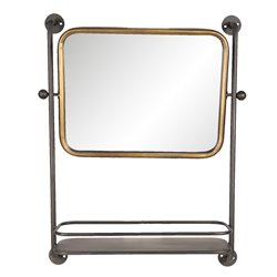 Mirror with shelf