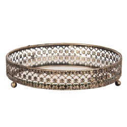 Metalowa Tacka z Lustrem