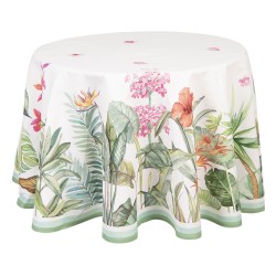 Okrągły Obrus Prowansalski z Lawendą