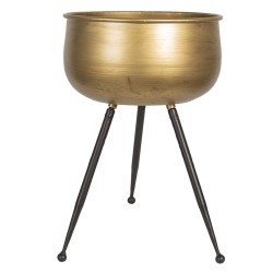 Metalowy Kwietnik Na Nóżkach Miedziany A