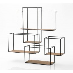 Półki Ścienne Industrialne Prostokąty A