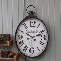 Zegar Retro Chic Antique Owalny