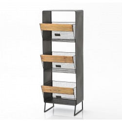 Szafka w Stylu Industrialnym z Koszami