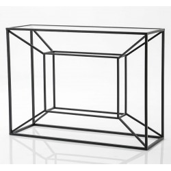  Metalowa Konsola Czarna Cubic B