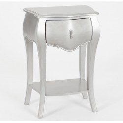 Stolik Nocny Srebrnozłoty Murani