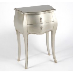 Stolik Nocny Srebrnozłoty Murani