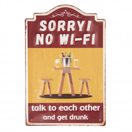 Metalowa Tabliczka Retro Uwaga Na Kota