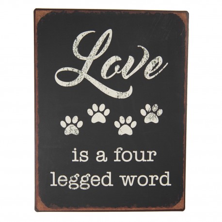 Metalowa Tablica Retro Push Pull