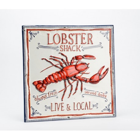 Tablica Metalowa z Homarem