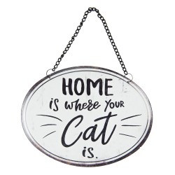 Metalowa Tabliczka Kot