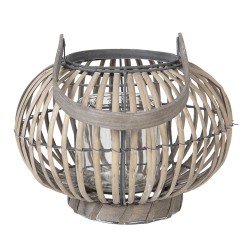 Drewniany Lampion Kula M