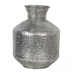 Metalowy Wazon Srebrny