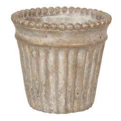 Osłonka Na Doniczkę Beżowo-Złota D