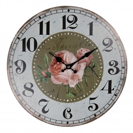 Zegar w Stylu Prowansalskim z Napisami