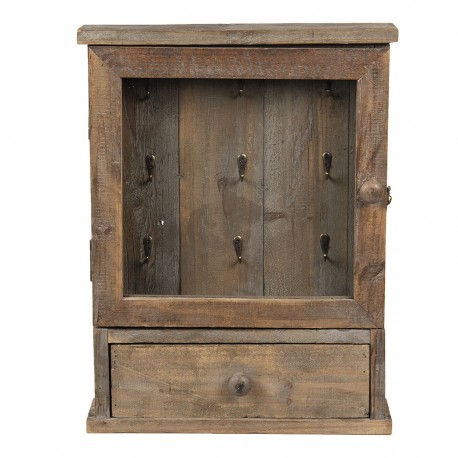 Szafka Na Klucze Przeszklona Brązowa