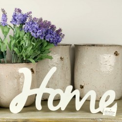 Napis Home Biały