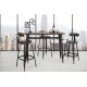 Krzesło Barowe Industrialne Harlem Mauro Ferretti