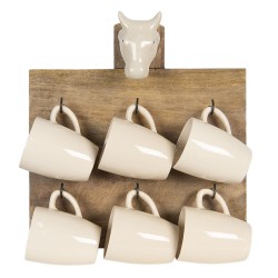 Filiżanki Na Wieszaku w Stylu Prowansalskim z Krową