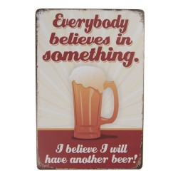 Metalowy Obrazek Retro Piwo A